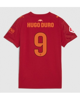 Valencia Hugo Duro #9 Maglia Gara Trasferta Repliche 2025-26 Maniche Corte